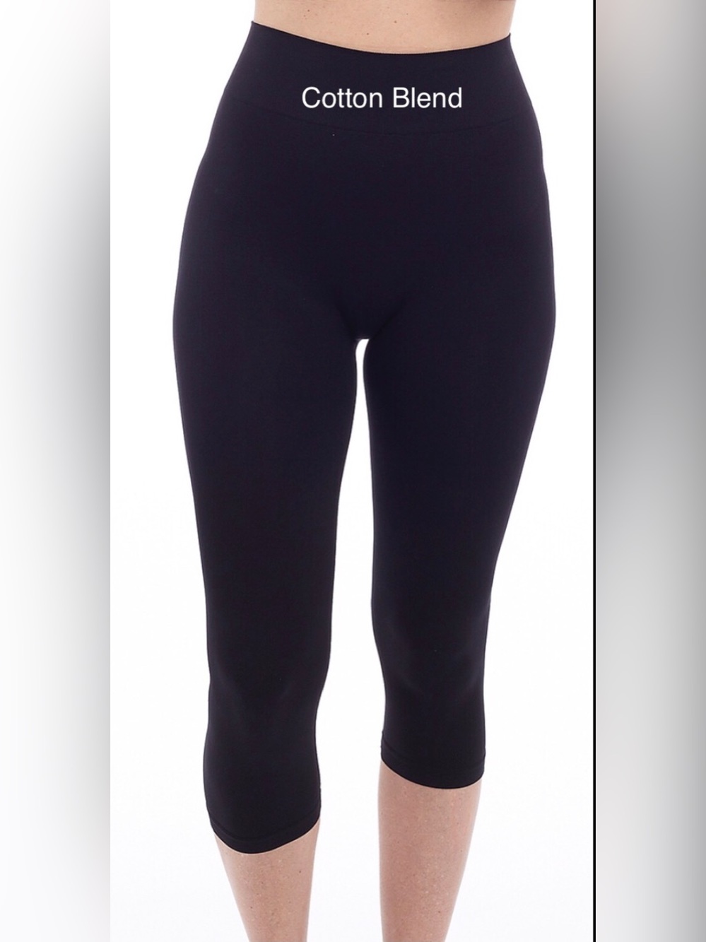 DKR Apparel Cotton Blend-Perfect Fit Capri Legging